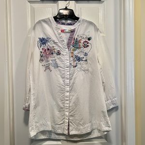 Desigual Embellished Shirt, size XL